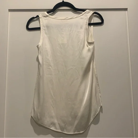 Brunello Cucinelli Silk White Tank Top Size XXS - Picture 3 of 4